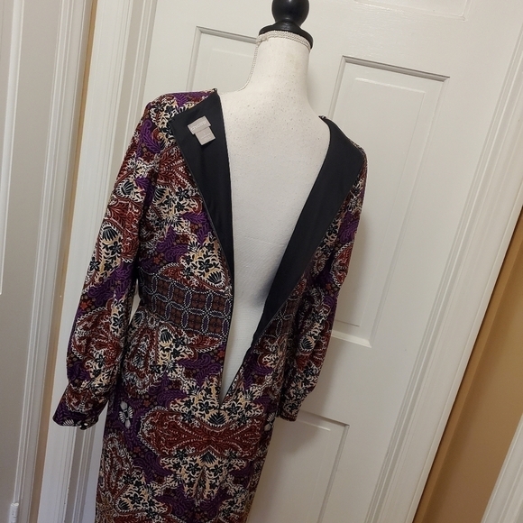 Chico's Medallion Print Sheath Dress Multicolored Size 8/10 = 1 - Picture 8 of 14